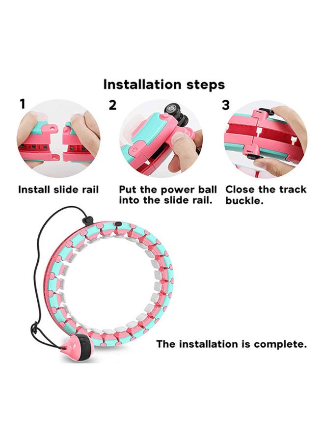 Arabest 24-Section Adjustable Smart Hula Hoop with Soft Gravity Ball - Image 2