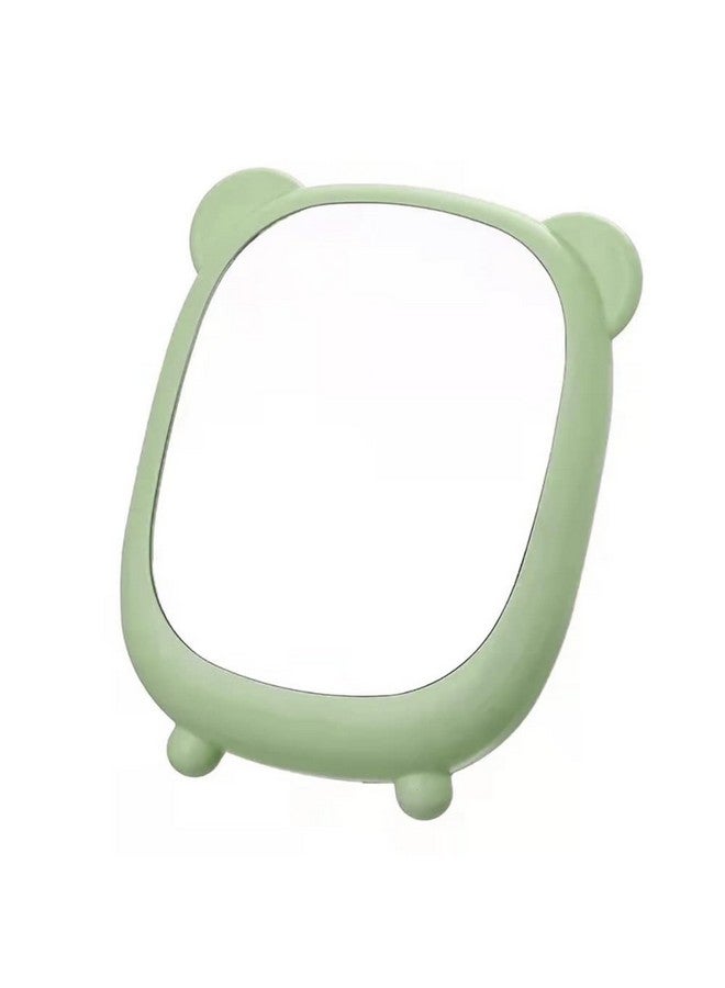 BENCI BENCI Desktop Vanity Mirror Hanging Mirror for Wall Desktop Mirror Wall Mount Makeup Mirror Makeup Mirror Wall Mounted Bathroom Makeup Mirror Desktop Cosmetic Mirror Standing Mirror Green (Set of 1) - Image 1