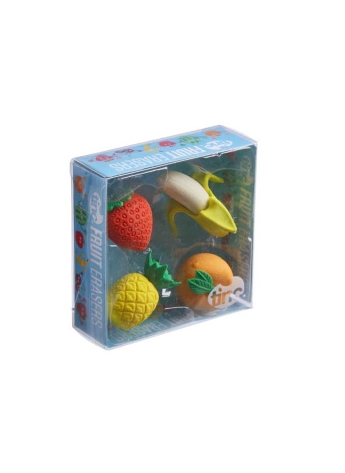 Tinc Multicolour Fruit Eraser Set Fun - Image 1