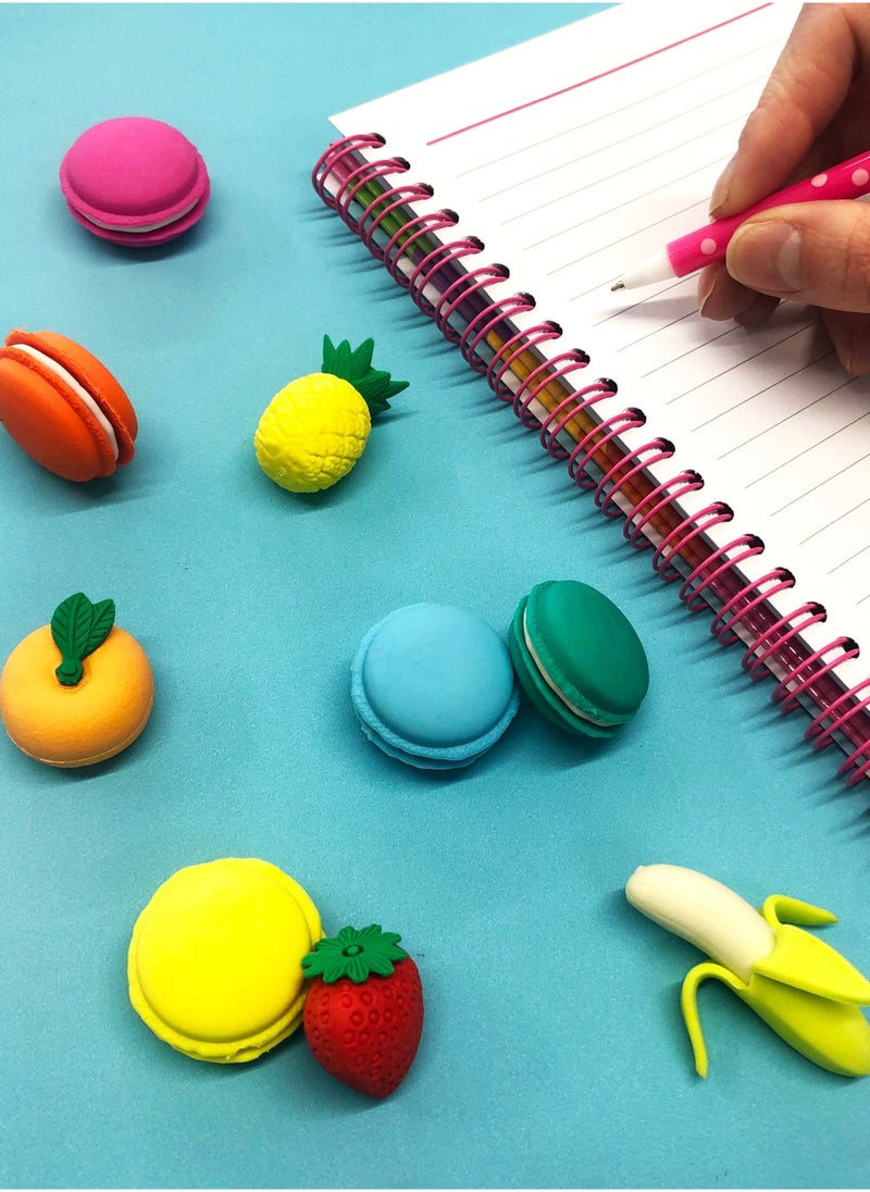 Tinc Multicolour Fruit Eraser Set Fun - Image 2