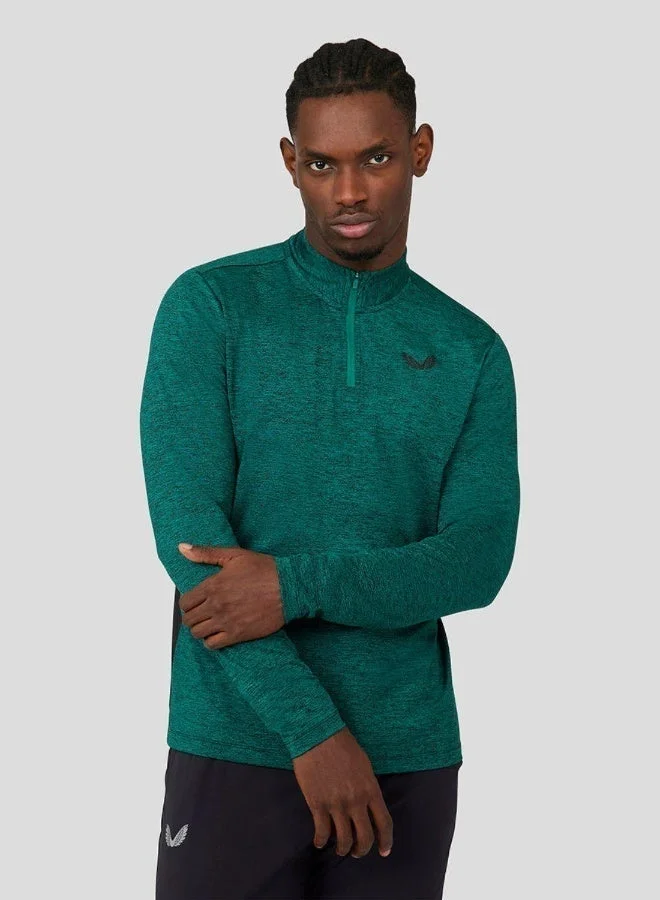 CASTORE Core Essentials Standard Colour Block 1/4 Zip - Gem Marl