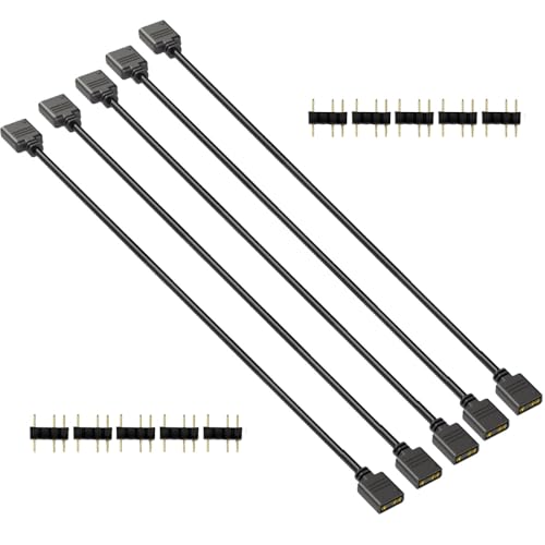 Gebildet ARGB 30cm Cable 5V 3 Pin Addressable RGB Splitter ExtensionCable ARGB LED Sync Cable for Extend PC Computer ARGB Fans Or LED Series - Image 1