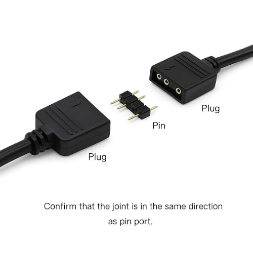Gebildet ARGB 30cm Cable 5V 3 Pin Addressable RGB Splitter ExtensionCable ARGB LED Sync Cable for Extend PC Computer ARGB Fans Or LED Series - Image 3