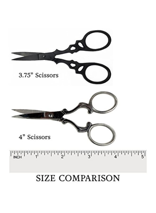 Badass Beard Care Beard Mustache Stainless Steel Trimming Scissors For Men Extremely Sharp and Durable Silver - Image 3