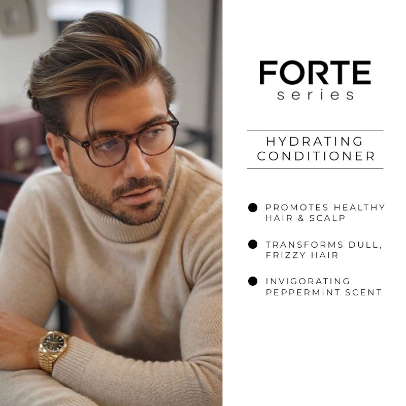 Alex Costa Hydrating Hair Conditioner for Men by Forte Series Deep Treatment for Damaged Hair Nourishing for Dry Hair Sulfate & Paraben for Frizzy Hair, (8 oz) - Image 3
