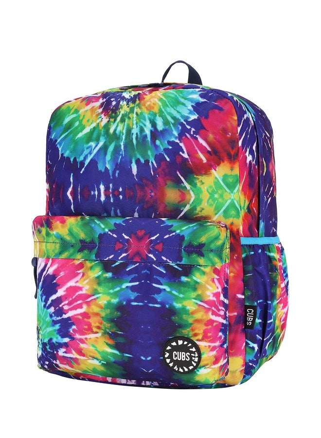 CUBS Tie Dyed Waterproof Kids 28L Backpack With Zip Closure Ideal For 6-12 Years Age Group Compatible With 15 Inch Laptop - Image 2