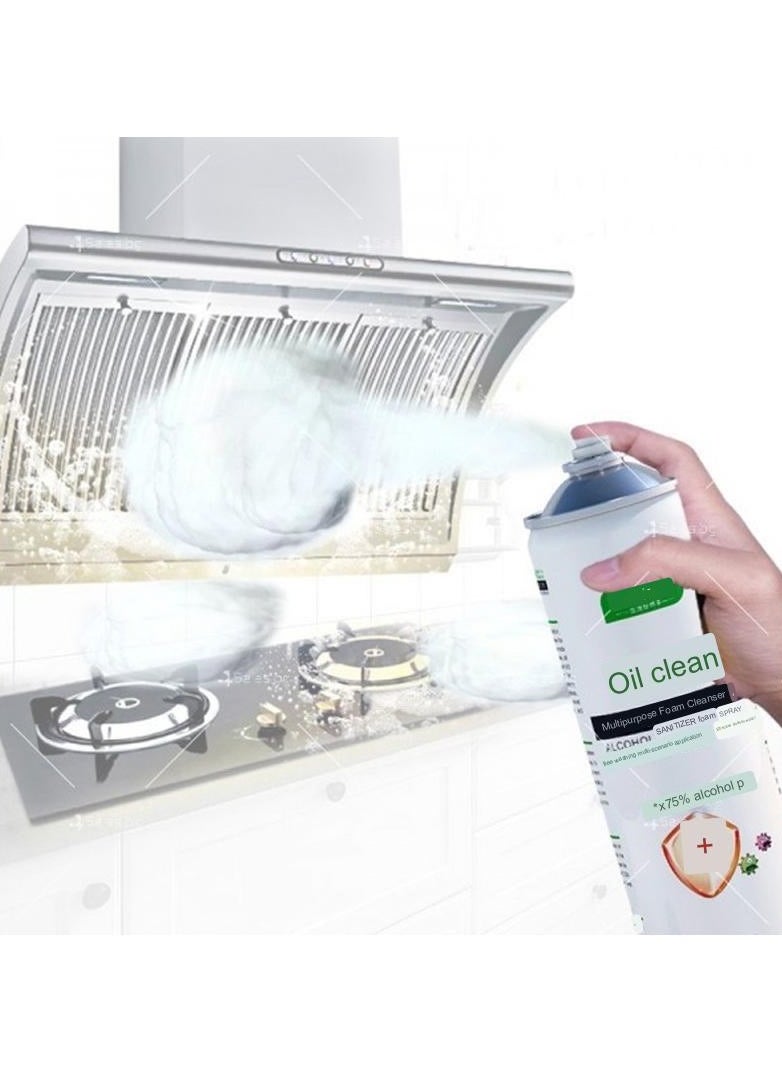 Oil 550ml Multifunctional Oil Stain Removal Foam Spray Cleaner for Kitchen  - Image 3