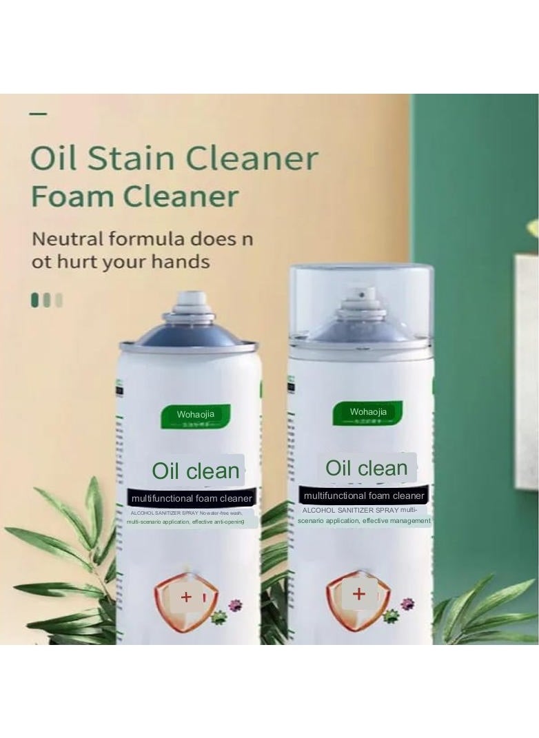 Oil 550ml Multifunctional Oil Stain Removal Foam Spray Cleaner for Kitchen  - Image 4
