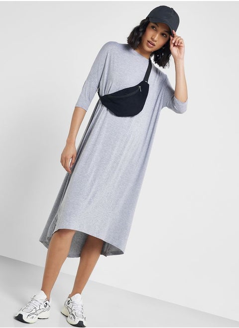 Oversize Assymetric Midi Dress