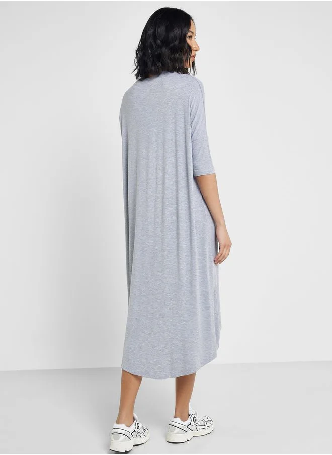 Ginger Basics Oversize Assymetric Midi Dress