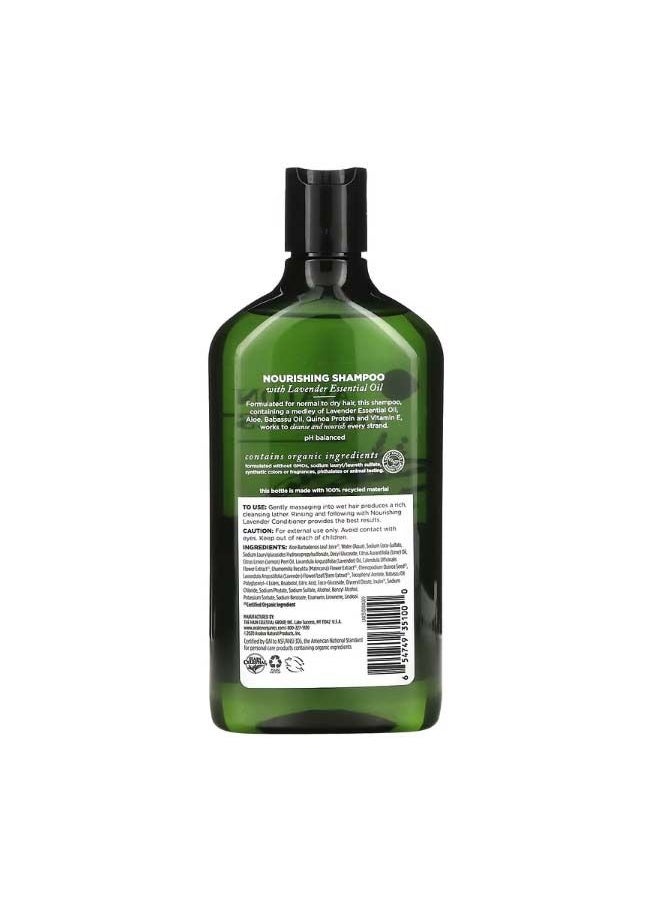 Avalon Organics - Shampoo Nourishing Lavender 11 fl oz 325 ml - Image 1
