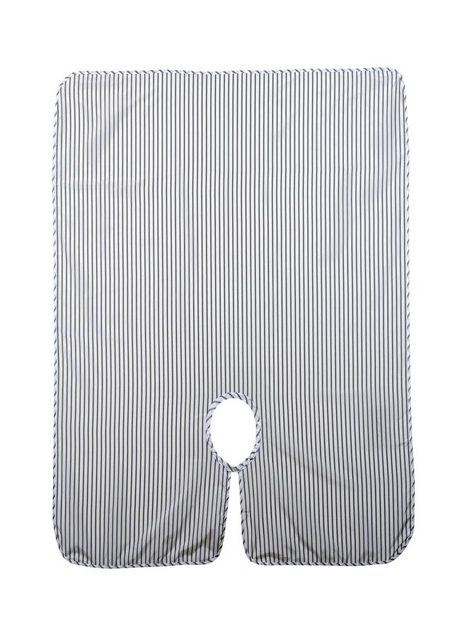 Cricket Route 66 Barber Cape - Hair Cutting Cape with Classic Pinstripe Design, Adjustable Snap Neck Closure - Water-Resistant, Lightweight and Comfortable, Extra Large Coverage - 58” x 60” - Image 4