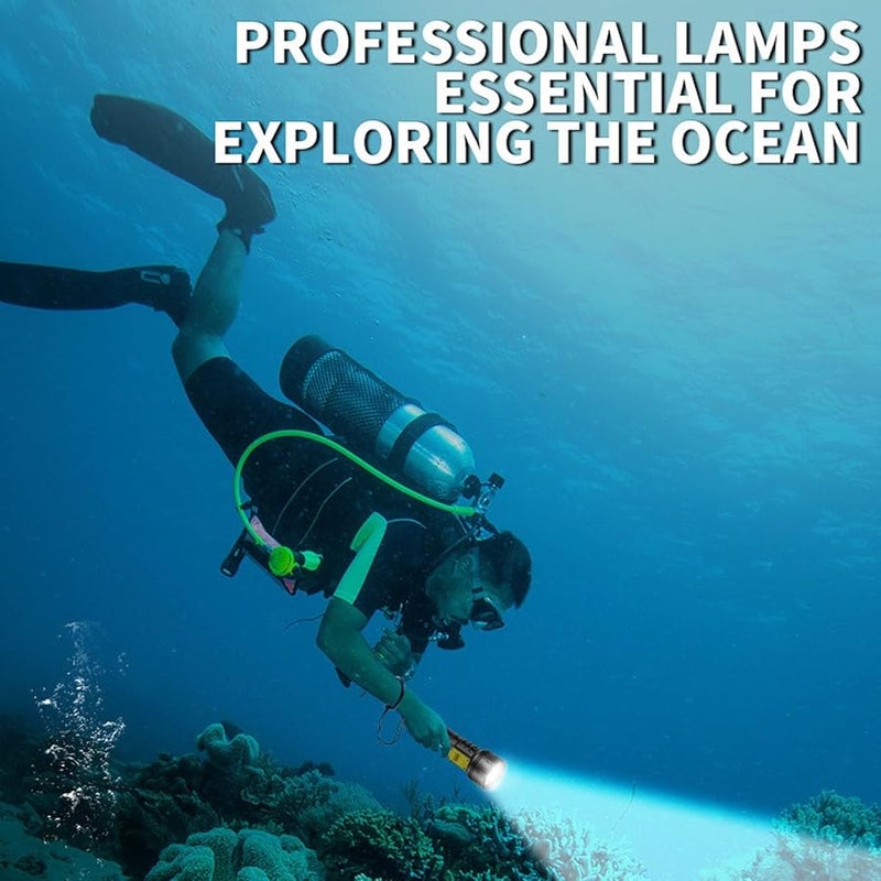 USB Rechargeable Dive Light Super Bright Waterproof Digital Display Rotary Switch for Diving Camping Outdoor - Image 4