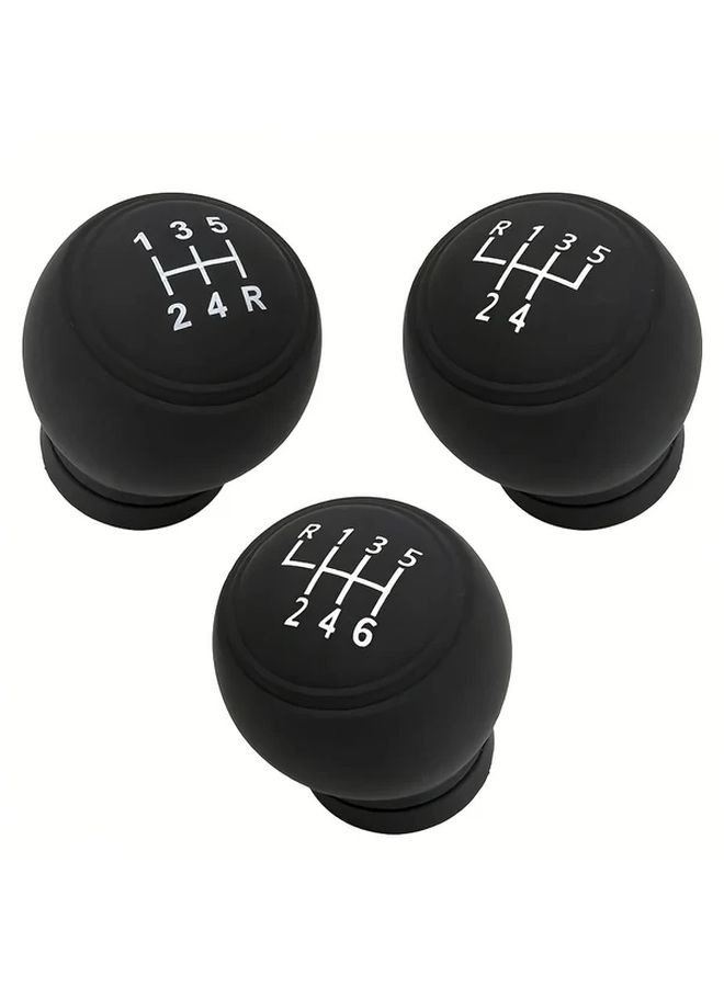 Black Silicone Anti Slip Gear Shift Knob Cover 5 Gears Left Fits Multiple Models - Image 5