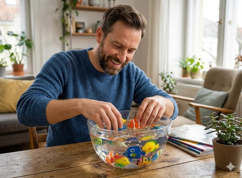 Meridian Artificial Floating Fish - 20 Piece Colorful Soft Silicone Aquarium Decoration Set - Image 3