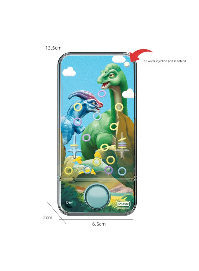 Gift Children's Dinosaur Ring Water Machine Toy Handheld Water Ring Game Machine Nostalgia Puzzle Game Chenghai-Color:650Q-B Unicorn Water Machine-double Bond Color Box (random Pattern)  - Image 5
