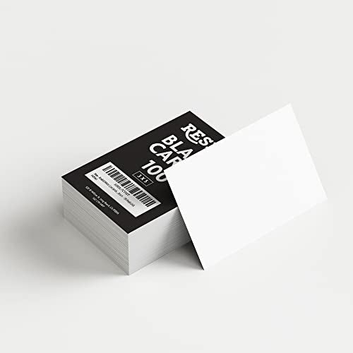 Reskid 100 Pack of 3x5 inches Thick Heavyweight Index Cards on 110lb Card Stock - Perfect for Note-Taking, Studying, and Organization - Ideal for Classrooms, Office, and Home Use (3x5, Inches) - Image 1