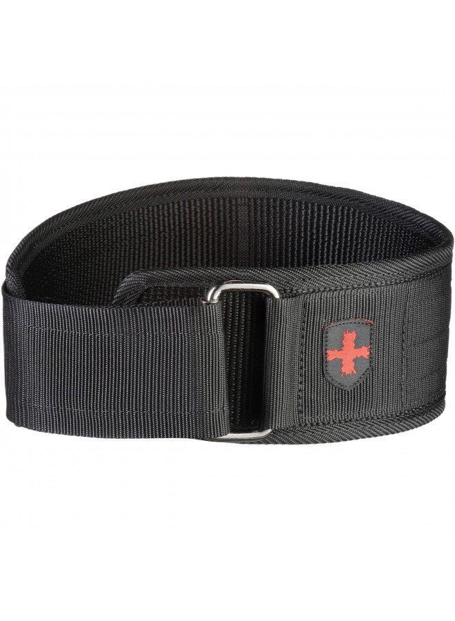 Harbinger Harbinger 4-Inch Nylon Weightlifting Belt, Black, X-Large - Image 1