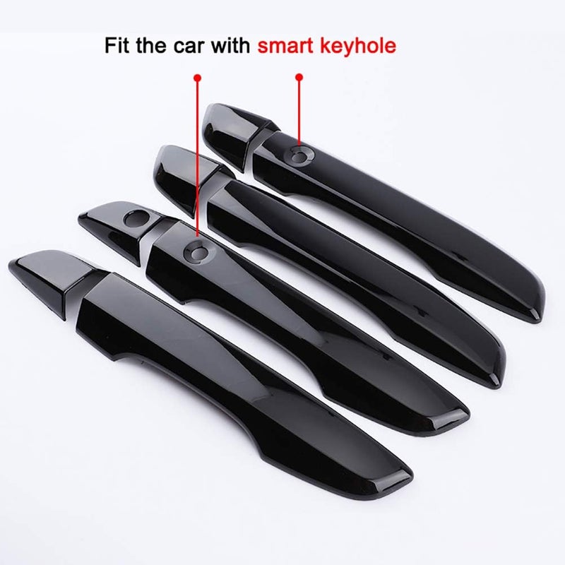 AOKIO Glossy Black Door Handle Cover Trim for Honda Civic - Image 2