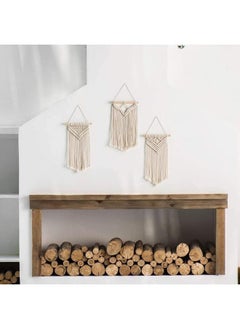Home Gallery Small Macrame Wall Hanging Woven Handmade 35X55 cm  - Image 2