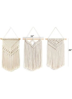 Home Gallery Small Macrame Wall Hanging Woven Handmade 35X55 cm  - Image 4