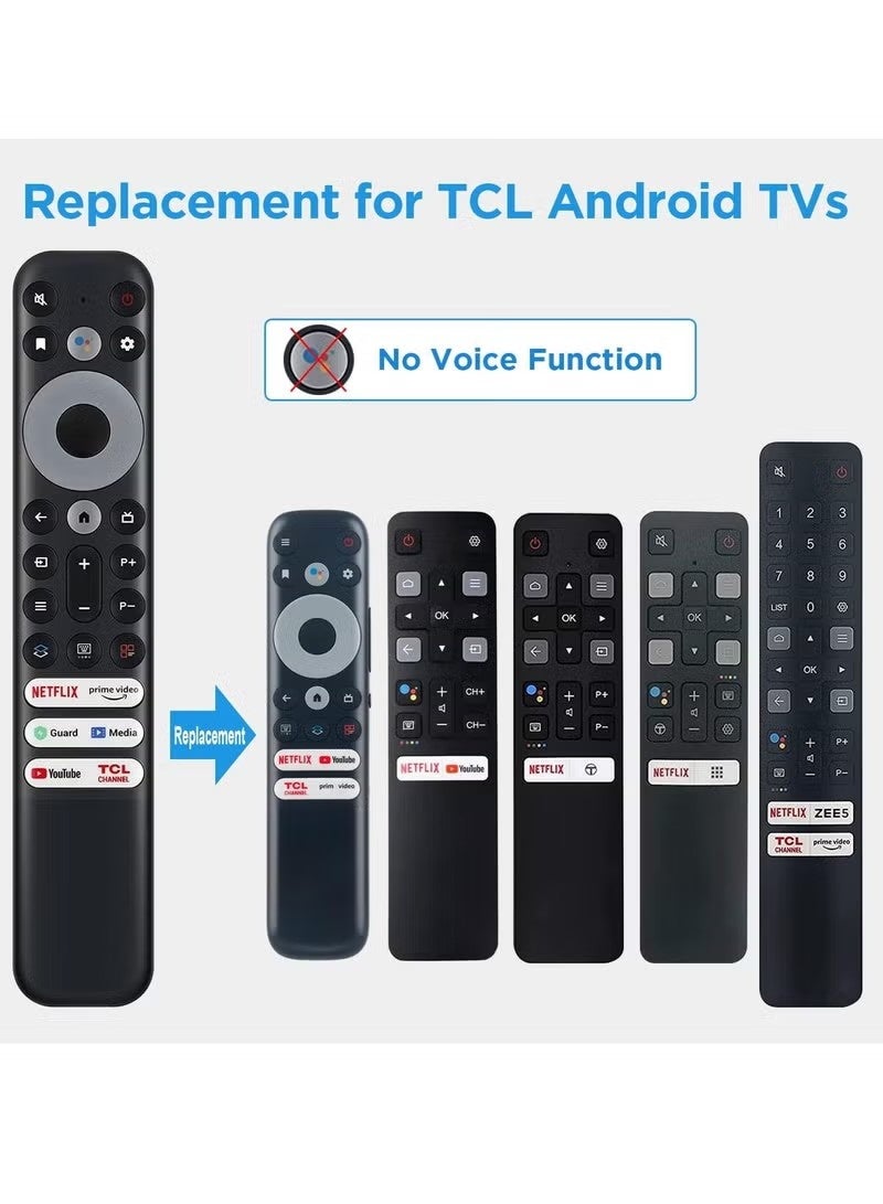 ريموت كنترولز جهاز تحكم عن بعد عالمي بديل لتلفزيون TCL Mini-LED QLED 4K UHD الذكي 75R646 65R646 55R646 75S546 65S546 55S546 50S546 43S446 50S446 55S446 65S446 75S446 85S446 (بدون تحكم صوتي) - Image 3