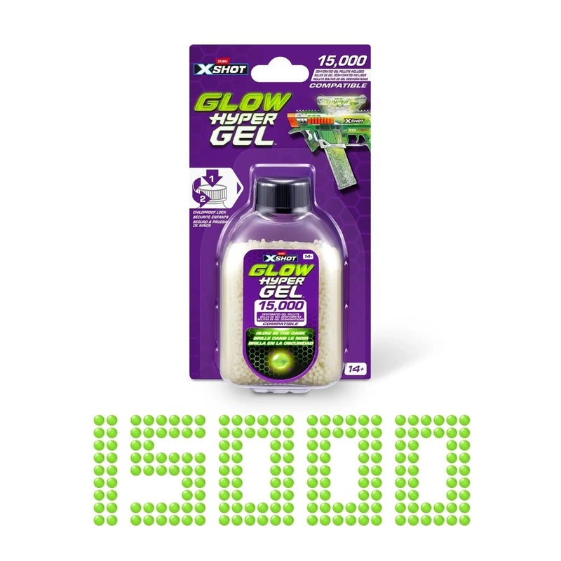 زورو باكيت كرات جيل للبنادق متوهجة في الظلام 15,000 كرة - XS-36785 - Image 1