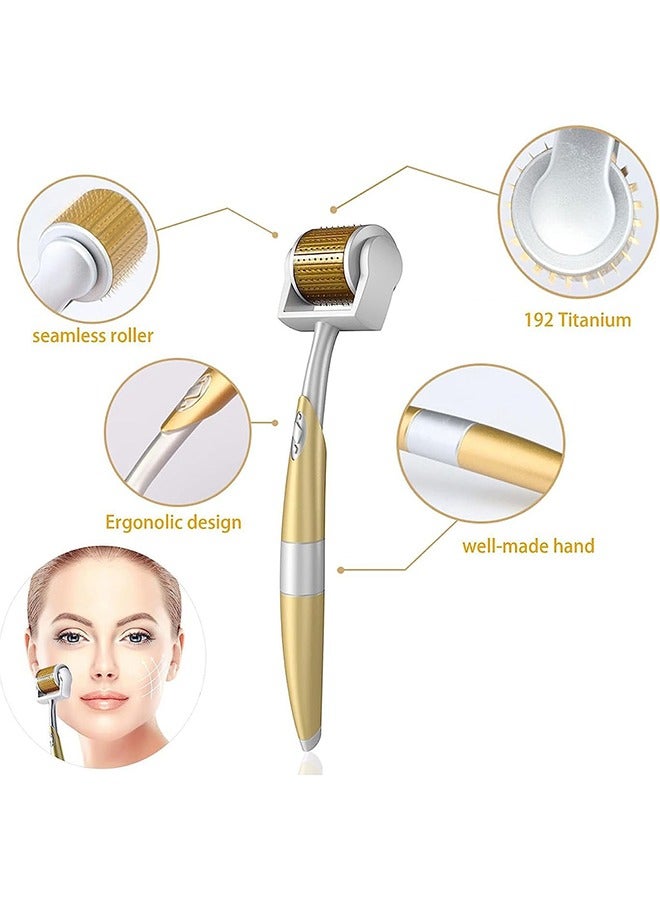 Derma Roller Microneedle Roller for Face, Titanium Beard Roller, Microneedle Roller for Skincare Tools for Women Men 0.25mm - Image 5