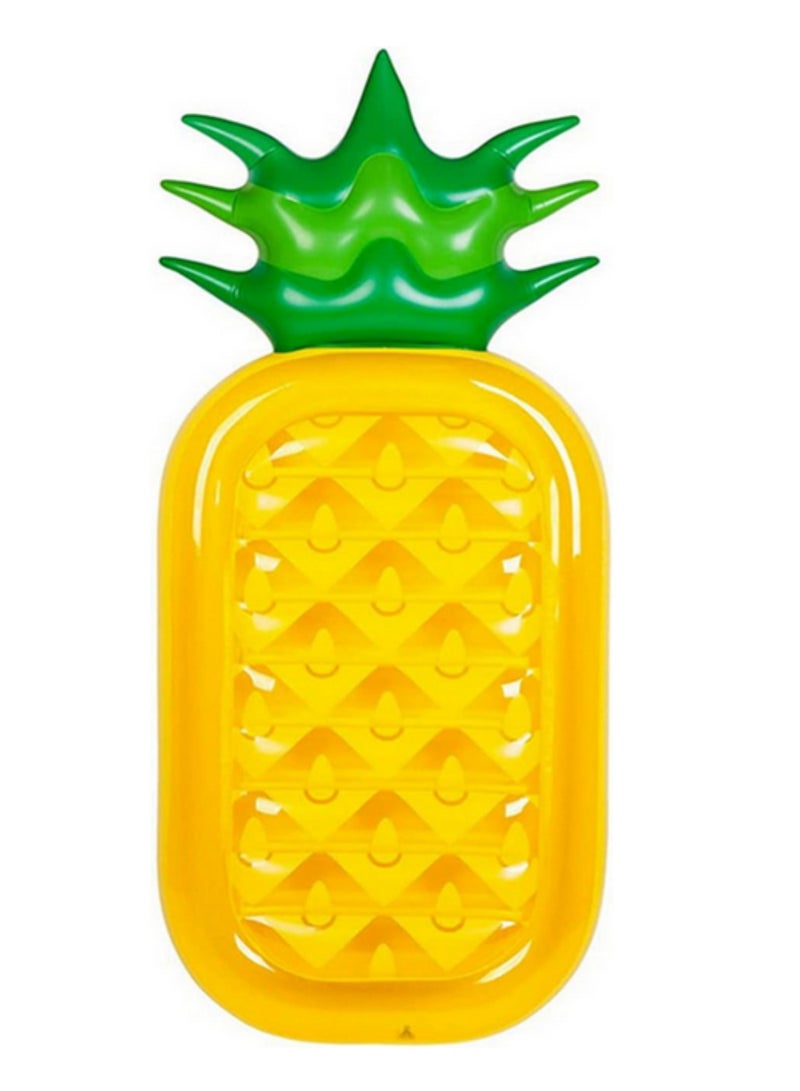 1 قطعة من العوامات الكبيرة للحمامات، عوامة أناناس عملاقة لحفلات حمام السباحة، عوامة ألعاب للأطفال والكبار لحفلات الشاطئ، عوامة قابلة للنفخ للاسترخاء في حمام السباحة - 180 × 90 × 20 سم. - Image 3