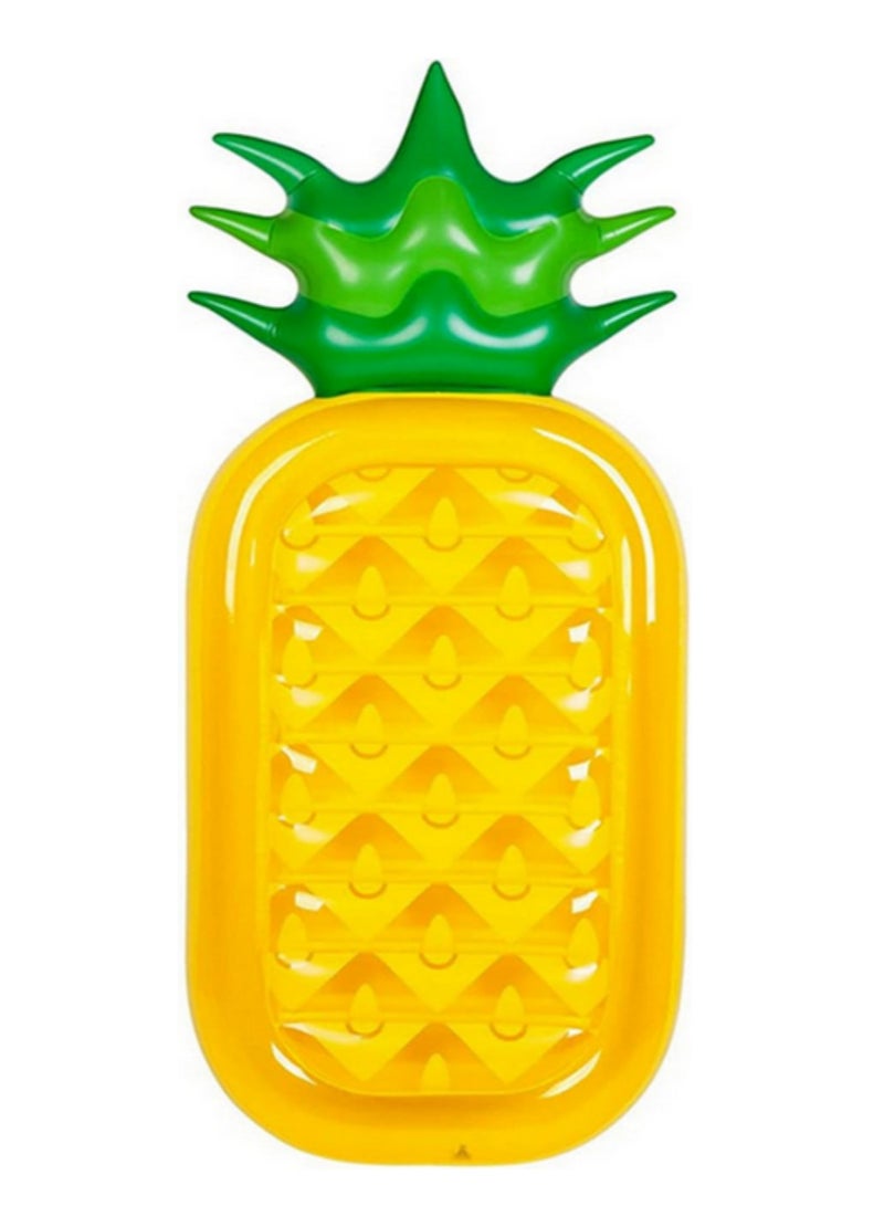 1 قطعة من العوامات الكبيرة للحمامات، عوامة أناناس عملاقة لحفلات حمام السباحة، عوامة ألعاب للأطفال والكبار لحفلات الشاطئ، عوامة قابلة للنفخ للاسترخاء في حمام السباحة - 180 × 90 × 20 سم. - Image 1
