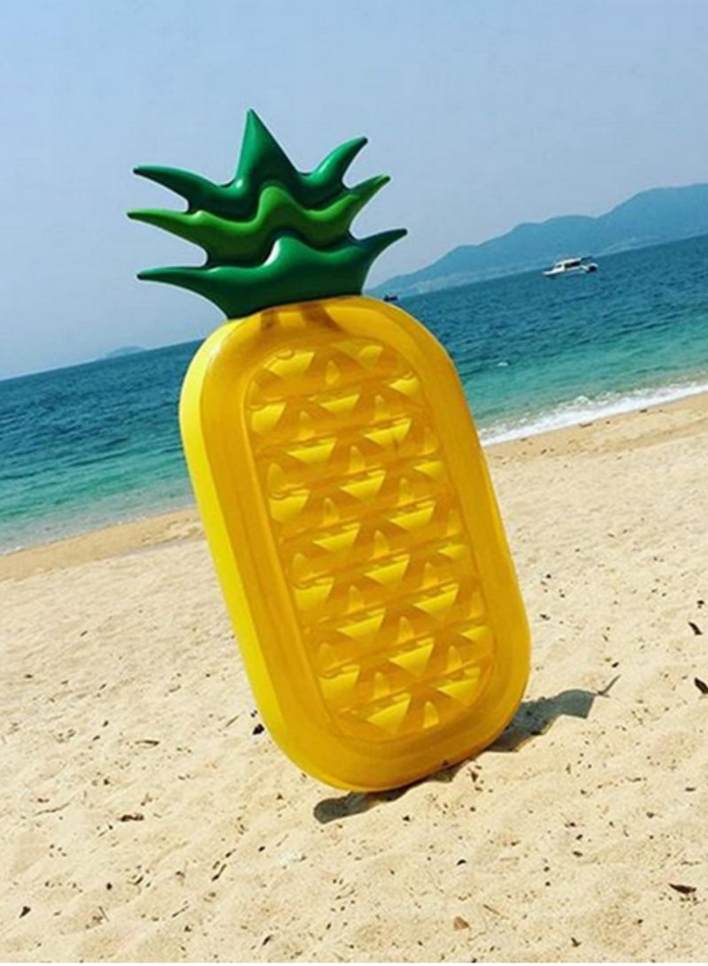 1 قطعة من العوامات الكبيرة للحمامات، عوامة أناناس عملاقة لحفلات حمام السباحة، عوامة ألعاب للأطفال والكبار لحفلات الشاطئ، عوامة قابلة للنفخ للاسترخاء في حمام السباحة - 180 × 90 × 20 سم. - Image 5