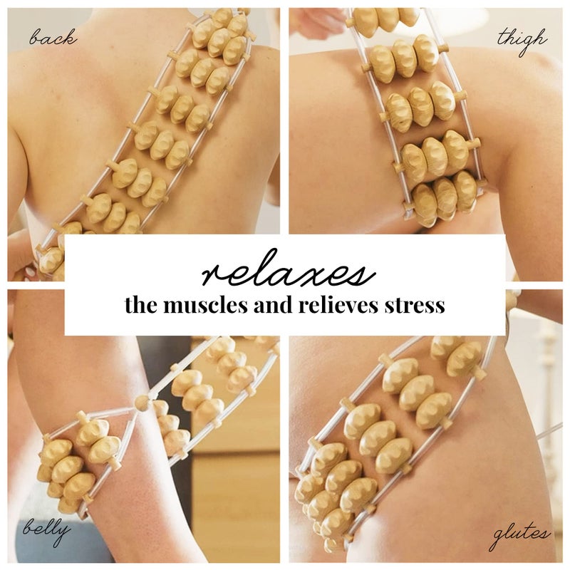 Tuuli Accessories â€“ Back Massager with Rollers and Rope, Multi-Functional Back Roller and Neck Massager, Eases Muscle Tension and Supports Skin Health, Muscle Roller 47.2 inches - Image 5