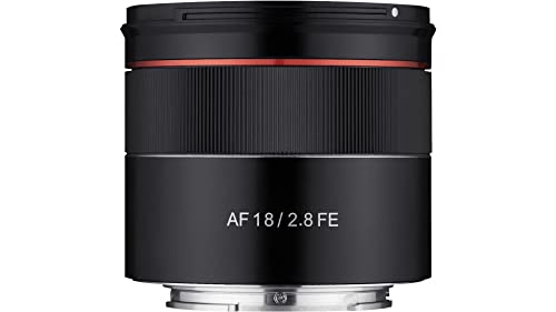 Samyang AF 18mm F28 Auto Focus Full Frame Wide Angle Lens for Sony E Mount Compact Ultra Lightweight 58mm Filter Thread High Resolution Optics Quiet STM Autofocus - Image 1