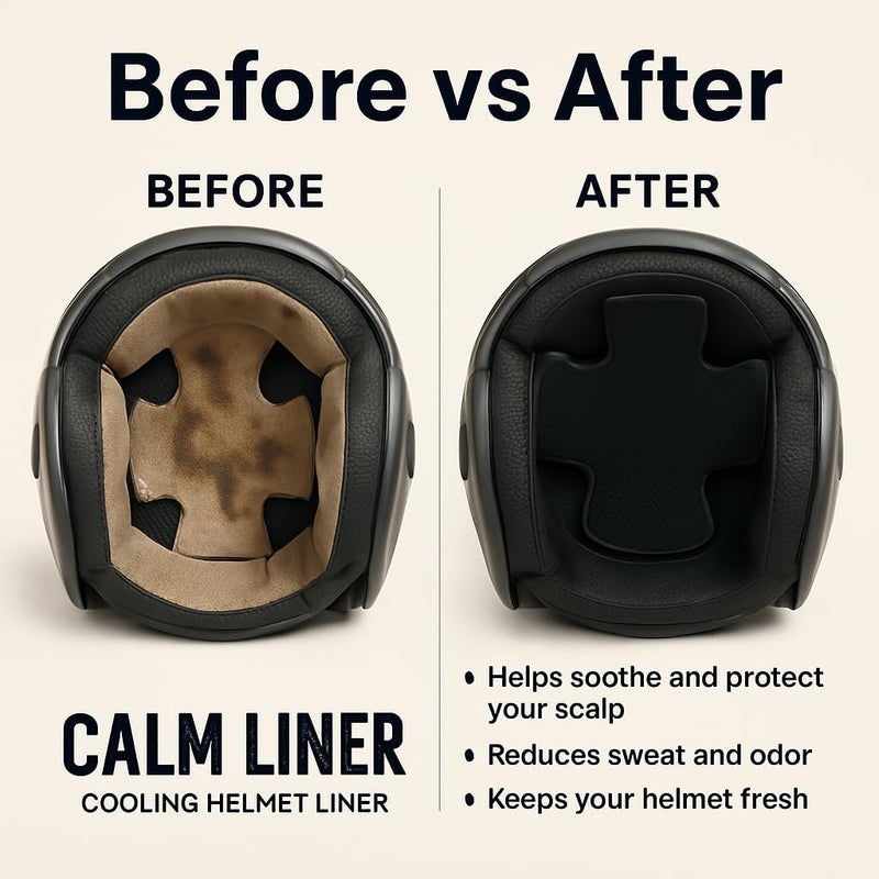 ProdigyTW Motorcycle Helmet Liner – Anti-Sweat, Cooling & Reusable. Absorbs Sweat, Prevents Odor & Stains. Easy Hook & Loop Fit for Helmets: Skateboard, Hockey & Bike - Image 3
