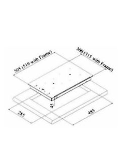 kitchen Line Ceramic Electric Hob - 30 cm - Stainless Steel - Heat Indicator Lamp - JV2004  - Image 2