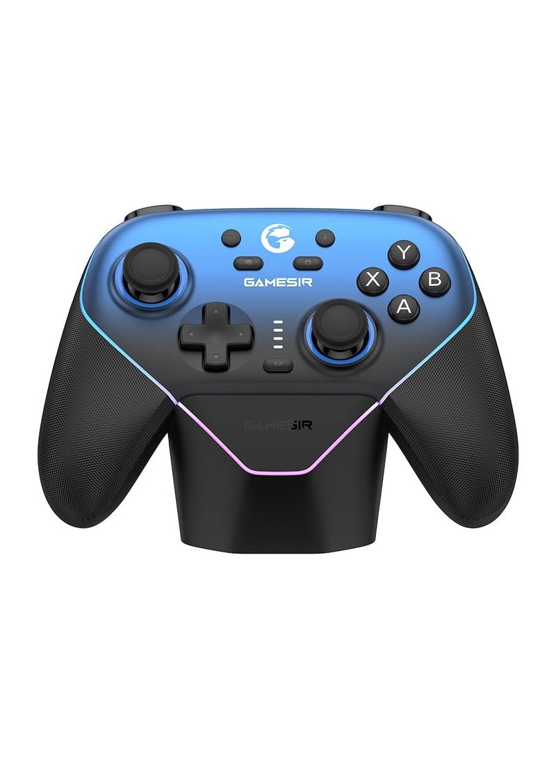 GameSir Super Nova Wireless Gaming Controller for PC/Switch/iOS/Android, 1000Hz Polling Rate, Hall Effect Stick  Trigger, Rubberized Grips, RGB Lighting, Detachable Faceplate, 1000mAh with Charging Dock - Image 1