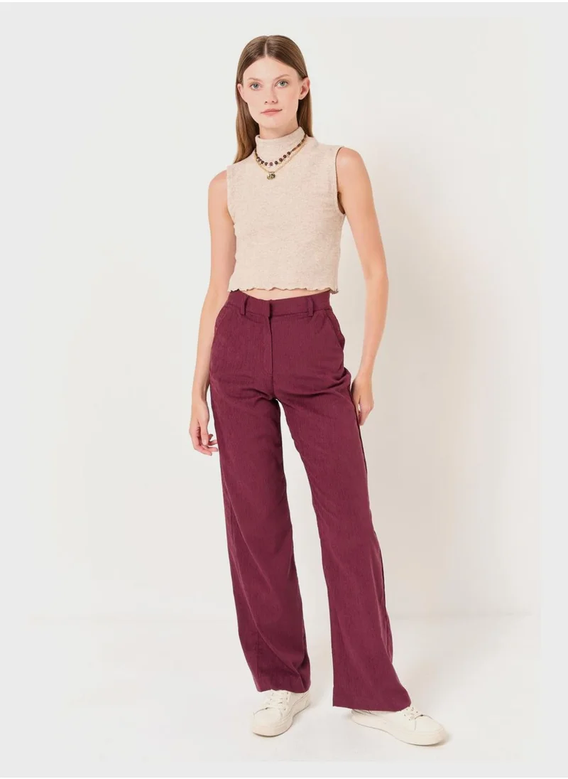 Jimmy Key High Waist Wide Leg Pants