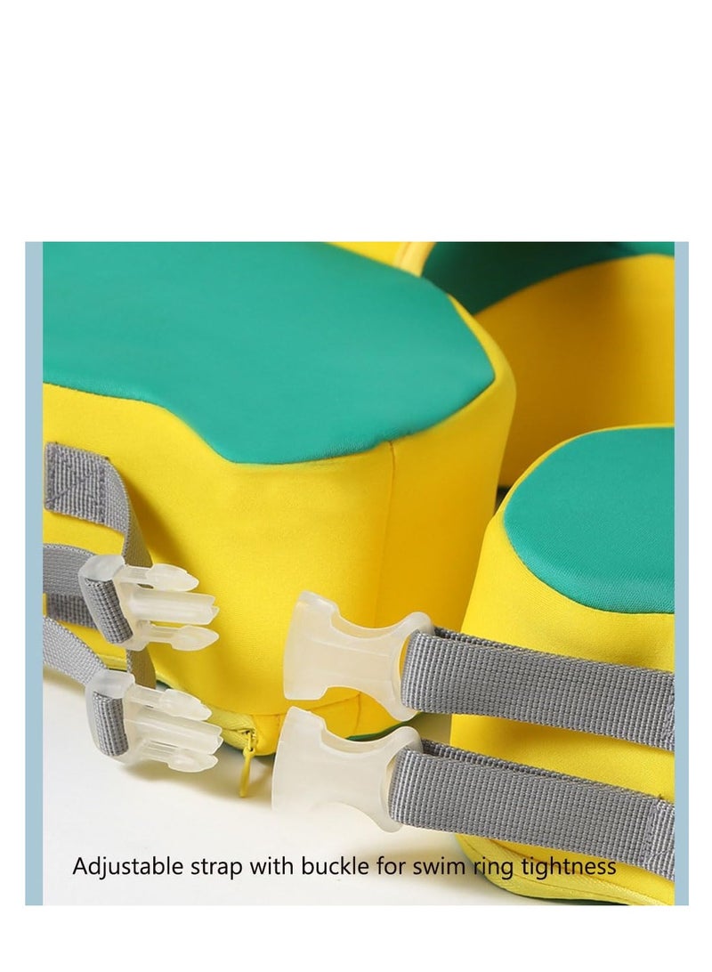 CityRiya-Long Swimming Float for Baby, Anti-Rollover Kids Swimming Ring with Quick Dry Material for 7.5~17.5kg Toddlers,No Need Inflation Children Swim Ring,Boys Girls Swimming Training Ring for Bathtub Pool - Image 3