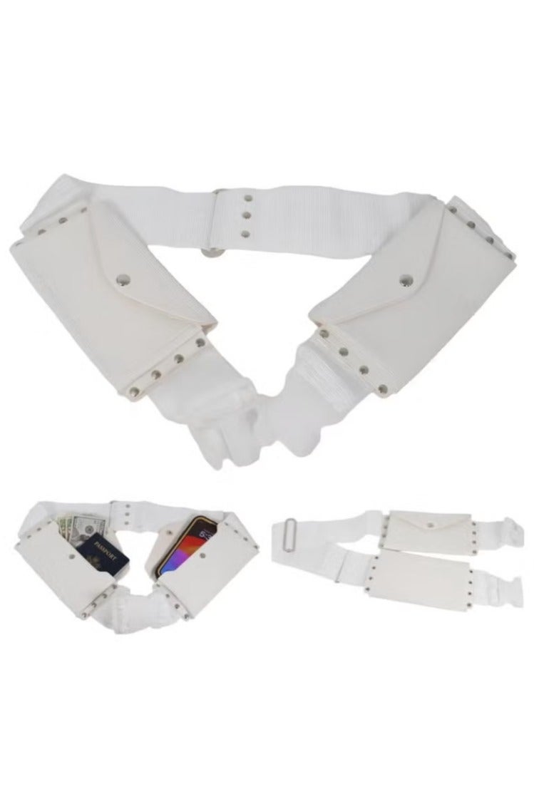 REBENUO Premium Ihram Belt for Men – Comfortable, Adjustable, White Belt for Hajj & Umrah, Unstitched, Waterproof, Follows Sunnah, Ideal for Ahram & Ehram - Image 1