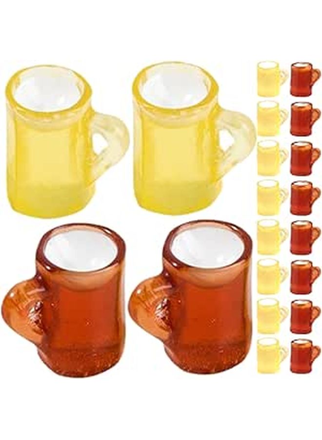Miniature Beer Mugs 20Pcs Dollhouse Drink Props For Events Photography Creative Displays - Image 1