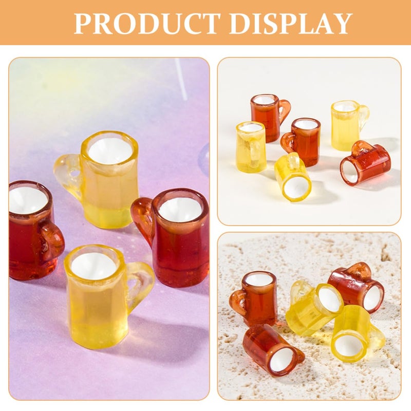 Miniature Beer Mugs 20Pcs Dollhouse Drink Props For Events Photography Creative Displays - Image 4