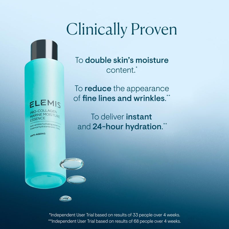 ELEMIS Pro-Collagen Marine Moisture Essence 100ml Hydrating Essence for Smoother, Plumper Skin - Image 3