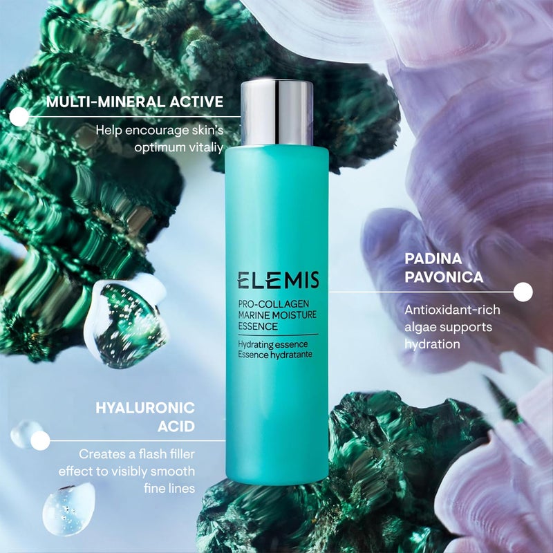 ELEMIS Pro-Collagen Marine Moisture Essence 100ml Hydrating Essence for Smoother, Plumper Skin - Image 5