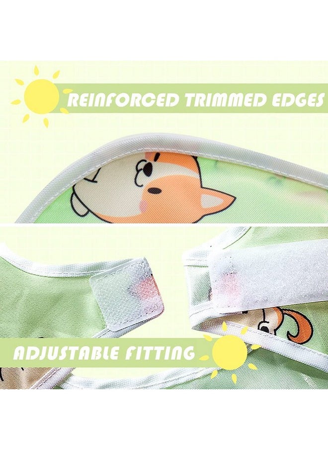 Little Dimsum - Full Sleeved Feeding Bib 2 Packbaby & Toddler Waterproof Bib Apronfood Protection Large Pocket Eating Smock 648 Months (Little Puppylittle Cat) - Image 1
