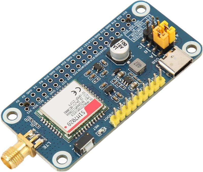 SIM7028 HAT Extension Card for Raspi 3B 4B with Antenna, Type C Interface, Control Control Support, for IoT Developers - Image 3