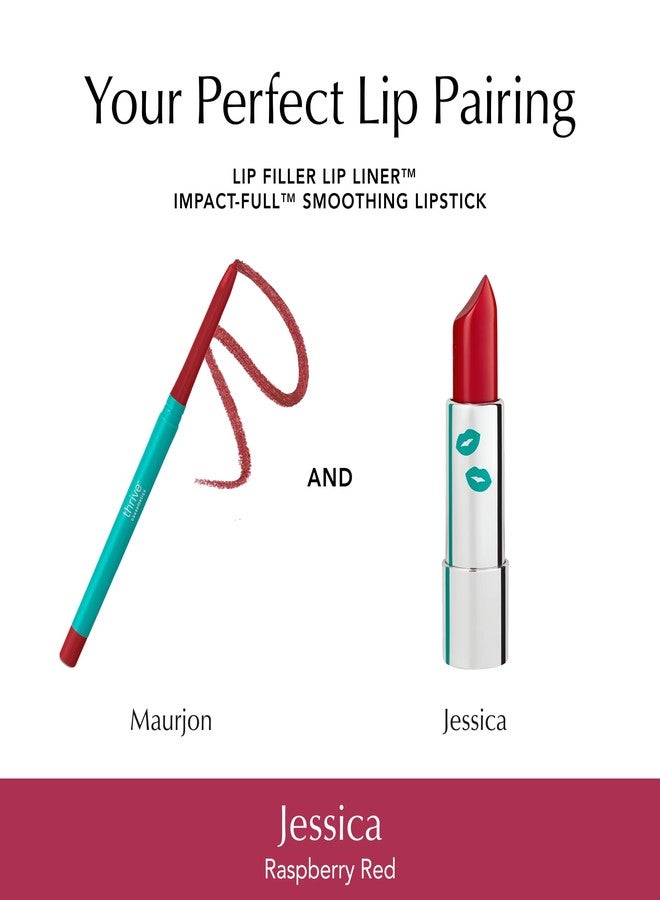 Thrive Causemetics Impact-FULL Smoothing Lipstick, Moisturizing Lip Makeup Essential with Vitamin E, Lightweight Creamy Lipstick for Women, Long Lasting, Vegan, Shade Jessica (Raspberry Red) - Image 4