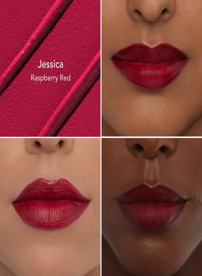 Thrive Causemetics Impact-FULL Smoothing Lipstick, Moisturizing Lip Makeup Essential with Vitamin E, Lightweight Creamy Lipstick for Women, Long Lasting, Vegan, Shade Jessica (Raspberry Red) - Image 3