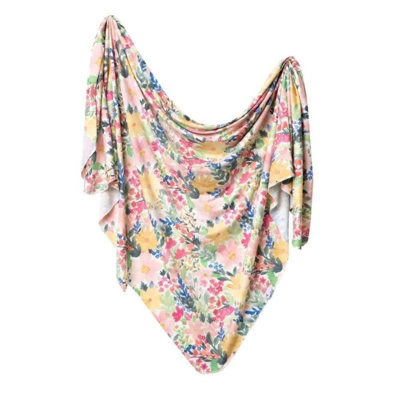Copper Pearl Large Premium Knit Baby Swaddle Receiving Blanket Lark - Image 2