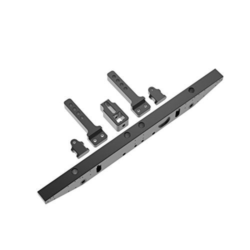 RAIDEN Aluminum Classic Multifunction Rear Bumper Compatible/Replacement for 1/10 TRX4 Trail Defender Crawler - Image 1