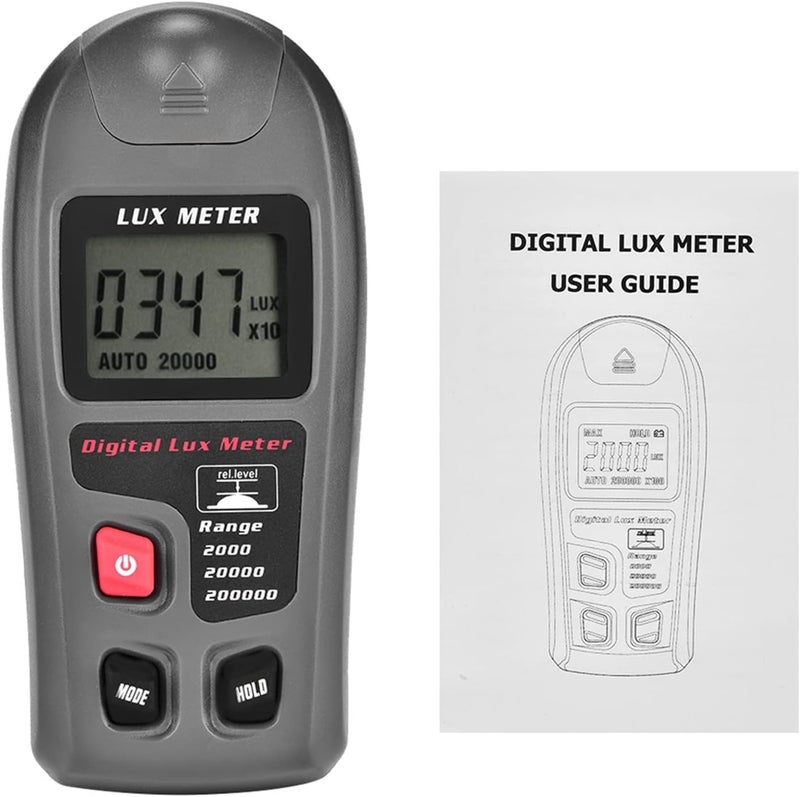 Aramox Digital Luxmeter LCD Display, Automatic Range Light Meter, Power Saving Design for Warehouse, Office and Laboratory - Image 1